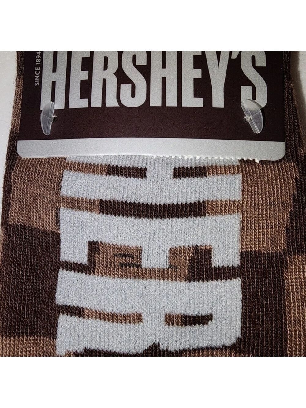 4 / $25 Hersheys Chocolate Bar Novelty Socks Brown Graphic Crew Socks - Picture 4 of 5